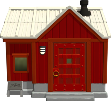 Animal Crossing: New Horizons Gatomán Casa Vista Exterior